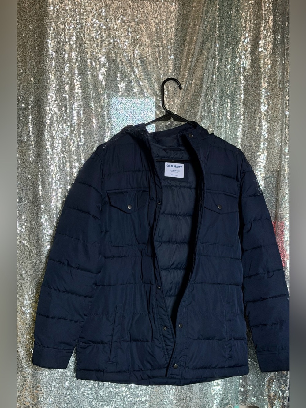 Old Navy Boys Water-resistant Utility Puffer Hooded Jacket - Picture 14 of 15